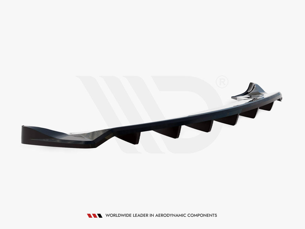 Rear Splitter (Vertical Bars) compatible with Tesla Model X Mk1 Facelift