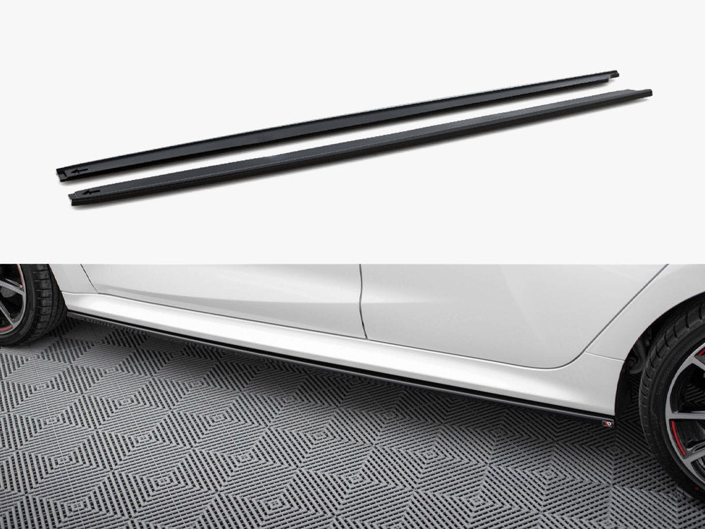 Side Skirts Diffusers V.2 compatible with Toyota Yaris Mk4