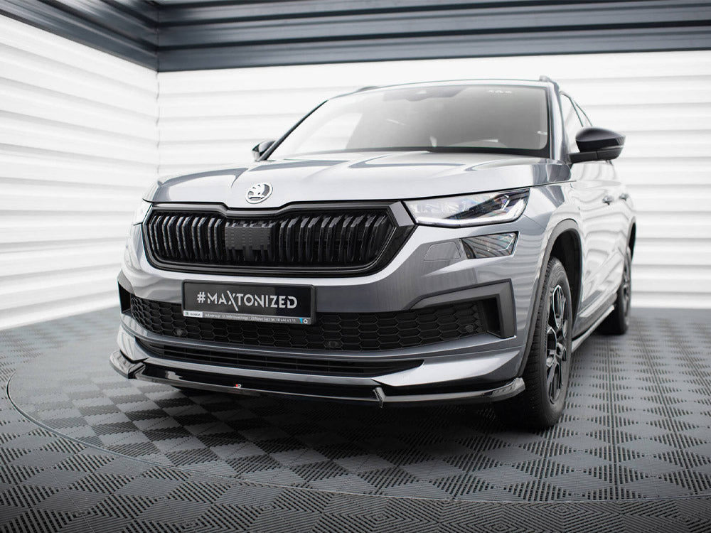 Front Splitter V.1 compatible with Skoda Kodiaq Sportline Mk1 Facelift