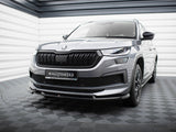 Front Splitter V.1 compatible with Skoda Kodiaq Sportline Mk1 Facelift