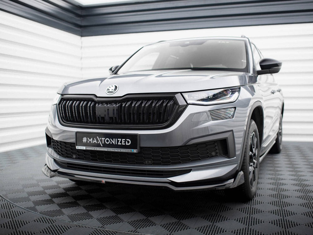 Front Splitter V.2 compatible with Skoda Kodiaq Sportline Mk1 Facelift