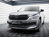 Front Splitter V.2 compatible with Skoda Kodiaq Sportline Mk1 Facelift