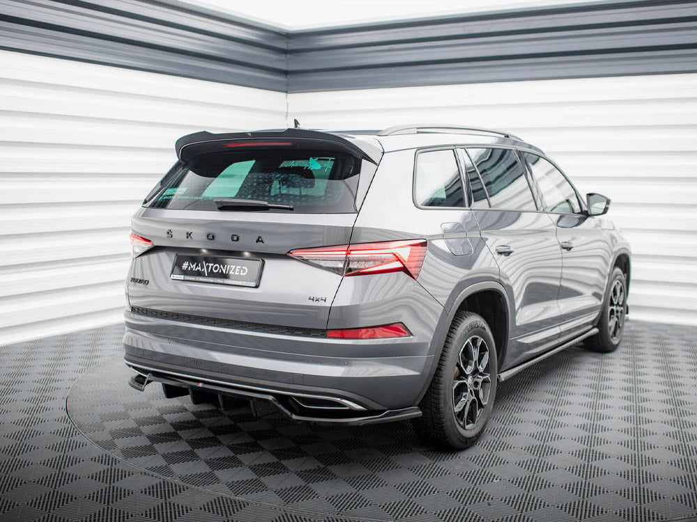 Rear Splitter (Vertical Bars) compatible with Skoda Kodiaq Sportline Mk1 Facelift