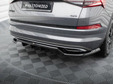 Rear Splitter (Vertical Bars) compatible with Skoda Kodiaq Sportline Mk1 Facelift