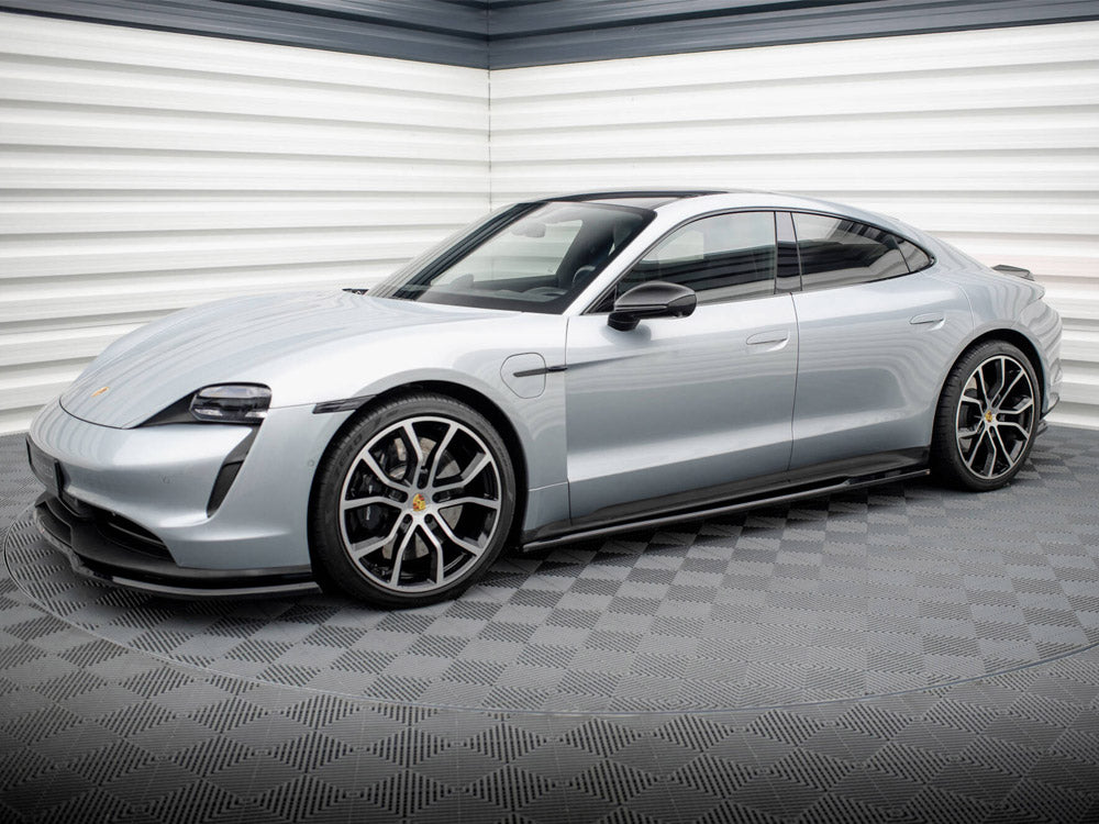 Side Skirts Diffusers compatible with Porsche Taycan Sport Design / Taycan 4 Sport Design / Taycan 4S Sport Design / Taycan GTS Sport Design Mk1