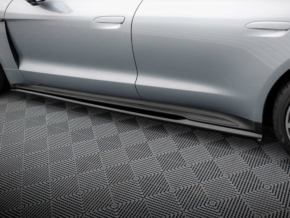 Side Skirts Diffusers compatible with Porsche Taycan Sport Design / Taycan 4 Sport Design / Taycan 4S Sport Design / Taycan GTS Sport Design Mk1