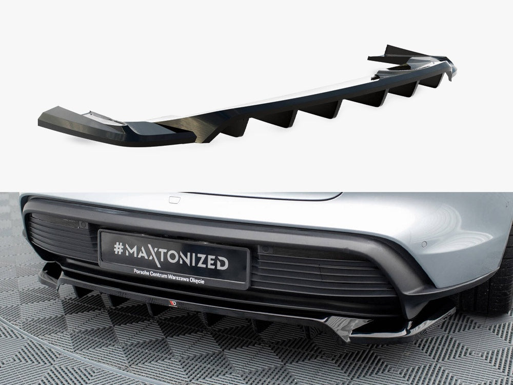 Rear Splitter (Vertical Bars) compatible with Porsche Taycan / Taycan 4 / Taycan 4S / Taycan GTS Mk1