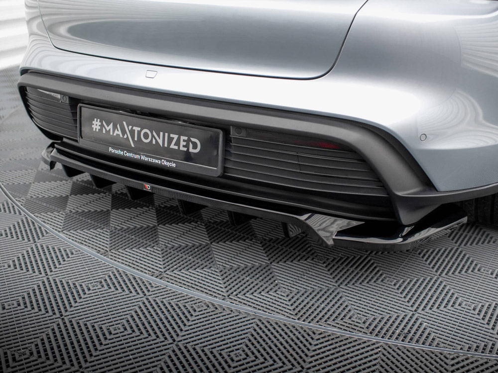 Rear Splitter (Vertical Bars) compatible with Porsche Taycan / Taycan 4 / Taycan 4S / Taycan GTS Mk1