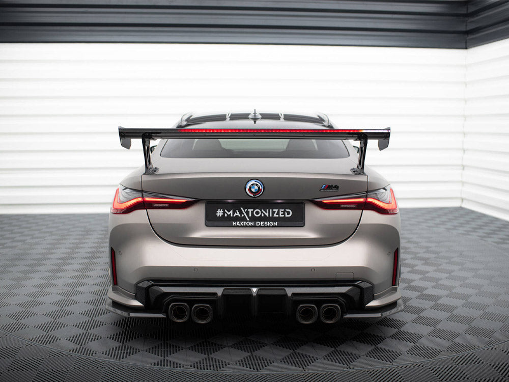 Carbon Spoiler With External Brackets Uprights + LED compatible with BMW M4 G82 / G82 Facelift / M440i / 4 M-Pack G22 / G22 Facelift
