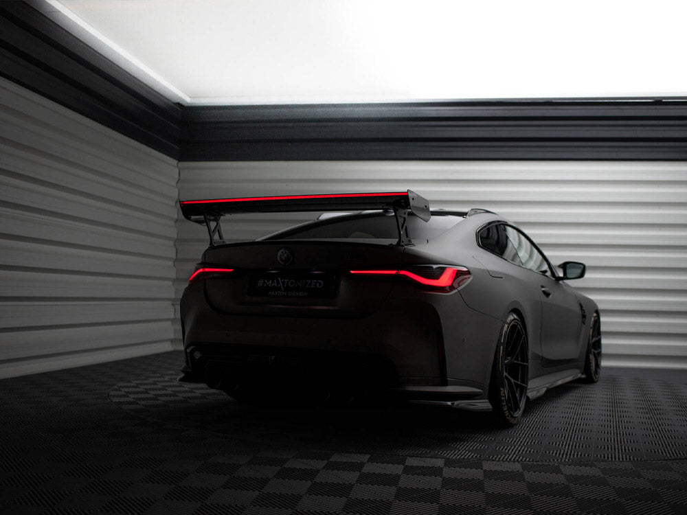 Carbon Spoiler With External Brackets Uprights + LED compatible with BMW M4 G82 / G82 Facelift / M440i / 4 M-Pack G22 / G22 Facelift