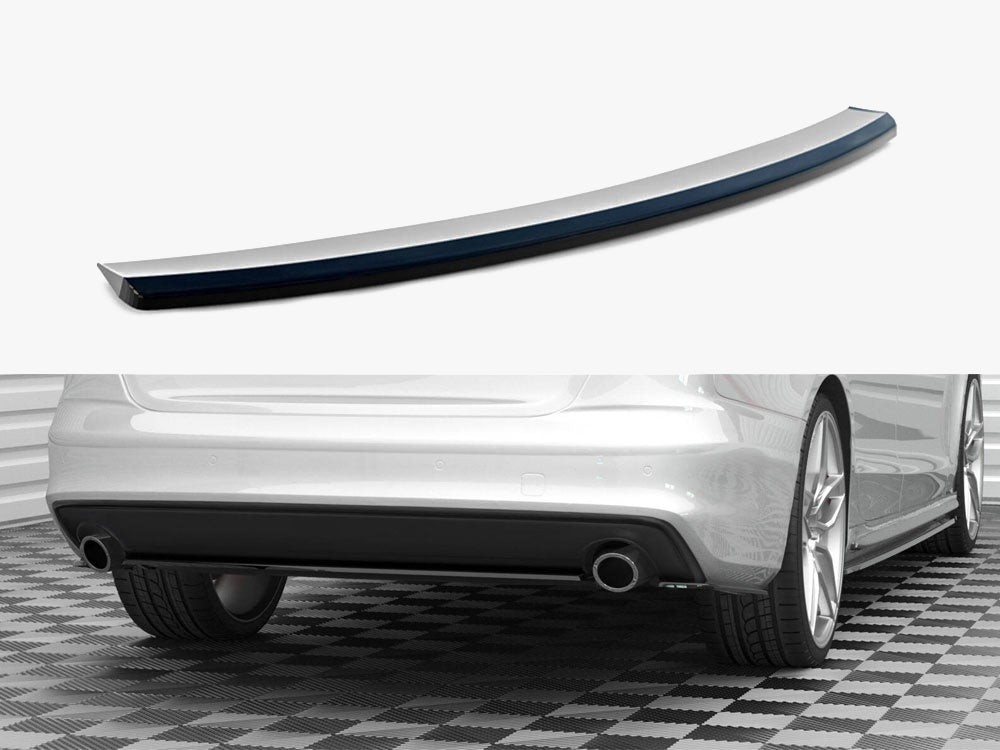Central Rear Splitter compatible with Audi A4 S Line B8 Facelift