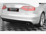Central Rear Splitter compatible with Audi A4 S Line B8 Facelift