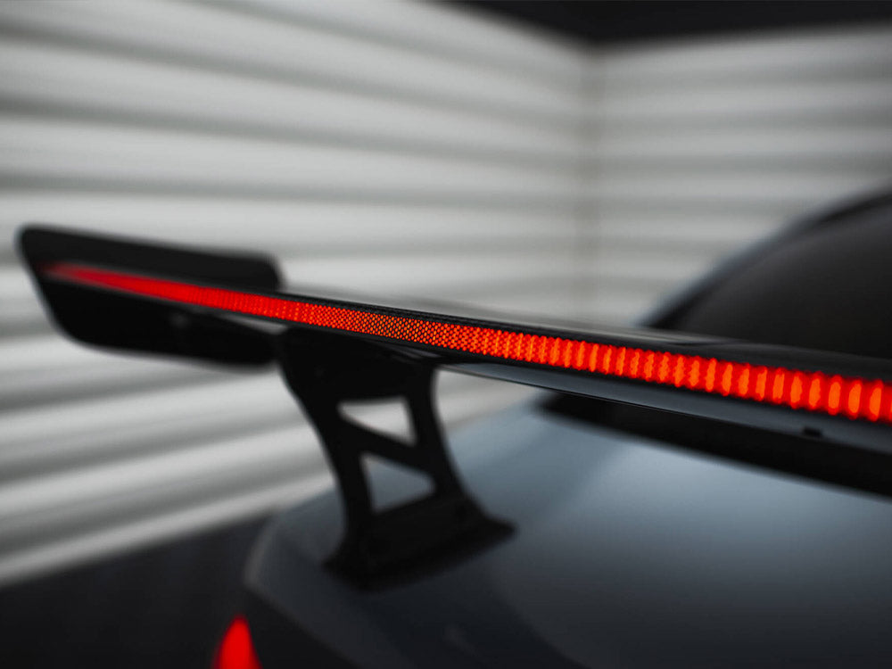 Carbon Spoiler With Internal Brackets Uprights + LED compatible with BMW M3 G80 / M340i G20 / 3 M-Pack G20 / 3 Standard G20