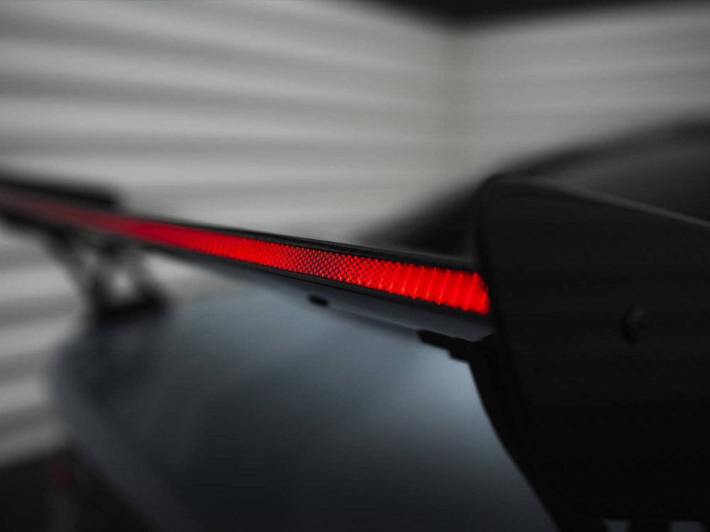 Carbon Spoiler With External Brackets Uprights + LED compatible with BMW M3 G80 / M340i G20 / 3 M-Pack G20 / 3 Standard G20