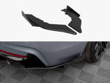 Street Pro Rear Side Splitters + Flaps compatible with BMW 435i Coupe M-Pack F32