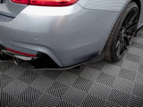Street Pro Rear Side Splitters + Flaps compatible with BMW 435i Coupe M-Pack F32