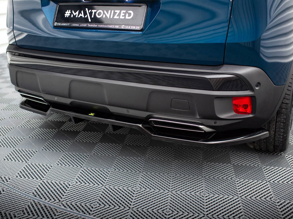 Rear Splitter (Vertical Bars) compatible with Peugeot 3008 GT-Line Mk2 Facelift
