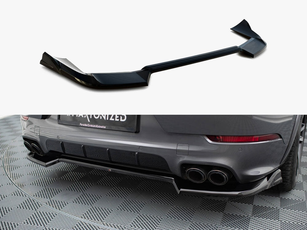 Rear Splitter compatible with Porsche Cayenne SUV / Coupe Mk3 Facelift