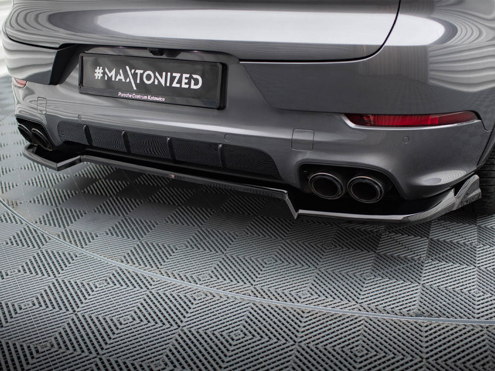 Rear Splitter compatible with Porsche Cayenne SUV / Coupe Mk3 Facelift