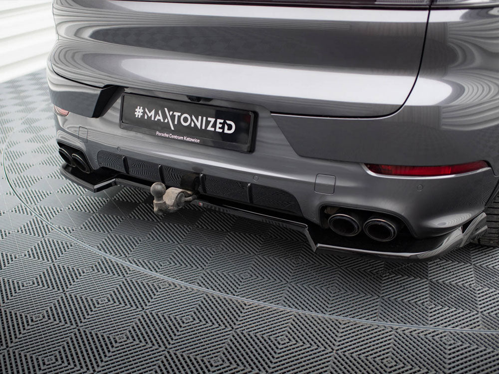 Rear Splitter compatible with Porsche Cayenne SUV / Coupe Mk3 Facelift