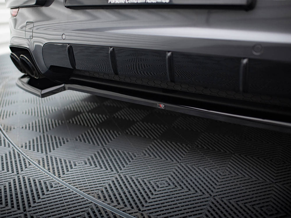 Rear Splitter compatible with Porsche Cayenne SUV / Coupe Mk3 Facelift