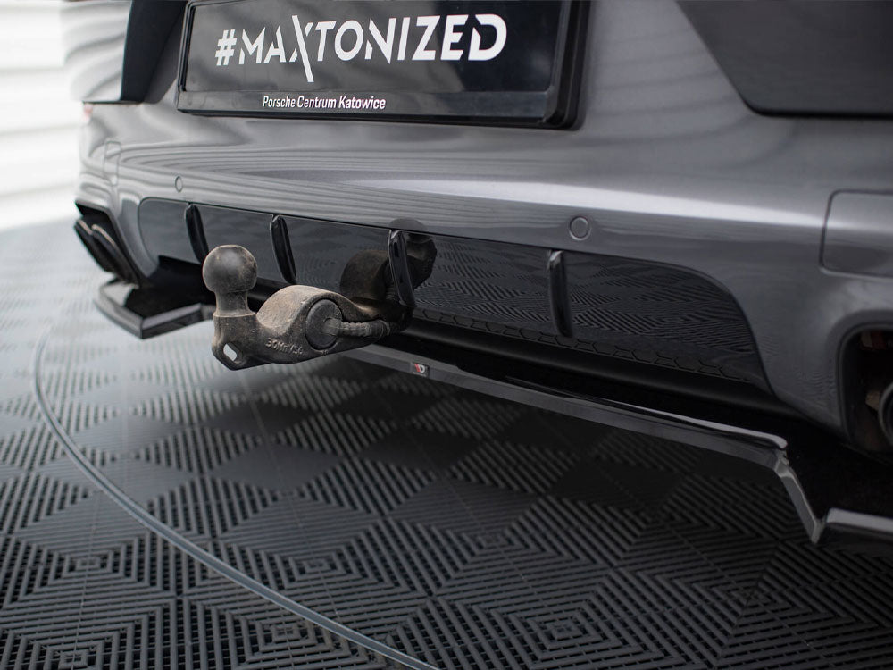 Rear Splitter compatible with Porsche Cayenne SUV / Coupe Mk3 Facelift