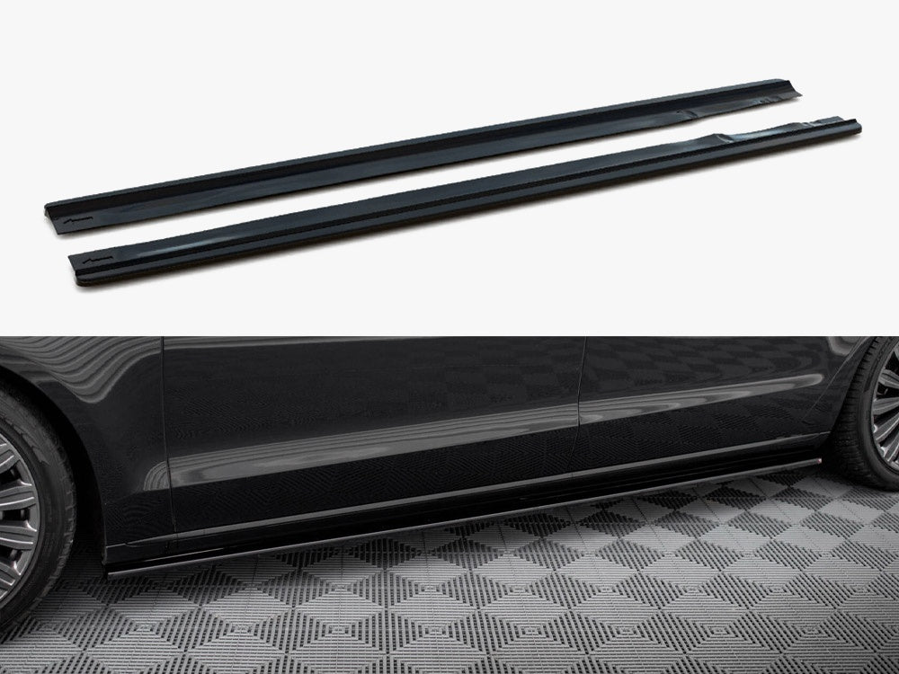 Side Skirts Diffusers compatible with Audi A8 Long D4
