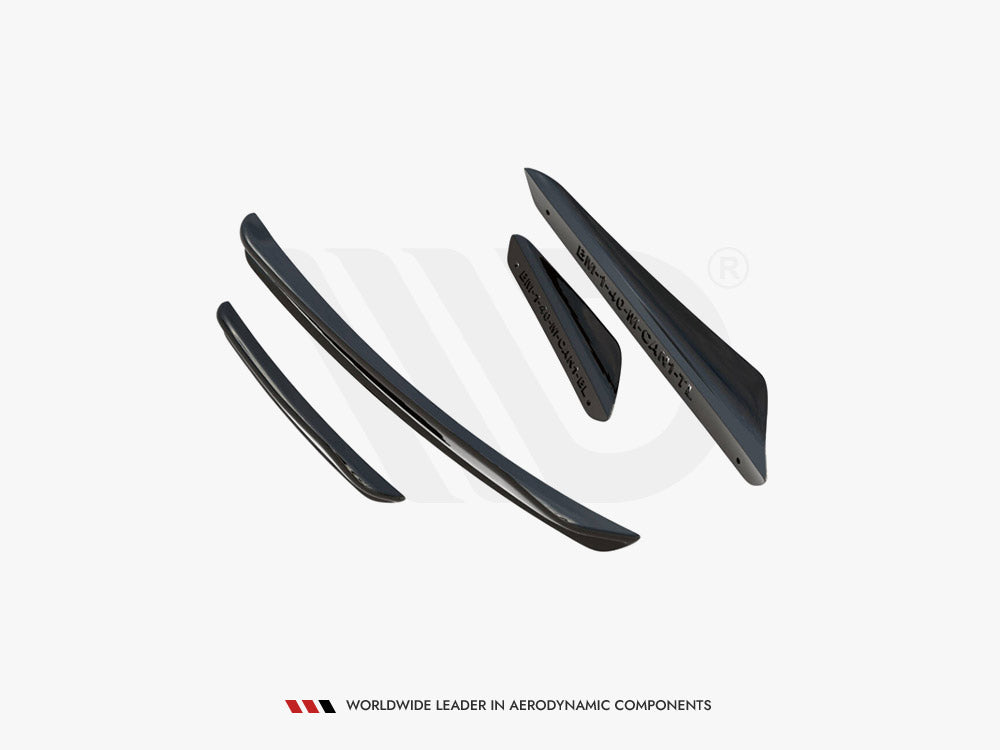 Front Bumper Wings (Canards) compatible with BMW 1 F40 M Sport / M135i
