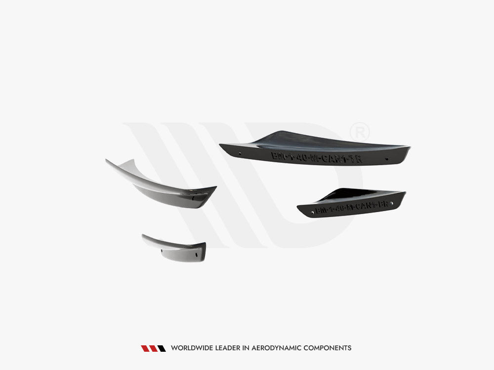 Front Bumper Wings (Canards) compatible with BMW 1 F40 M Sport / M135i