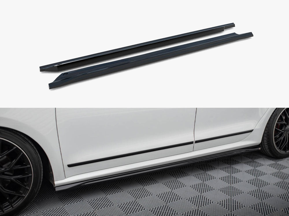 Side Skirts Diffusers compatible with Volkswagen Passat GT B8 Facelift USA