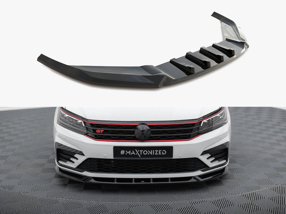 Front Splitter V.1 compatible with Volkswagen Passat GT B8 Facelift USA