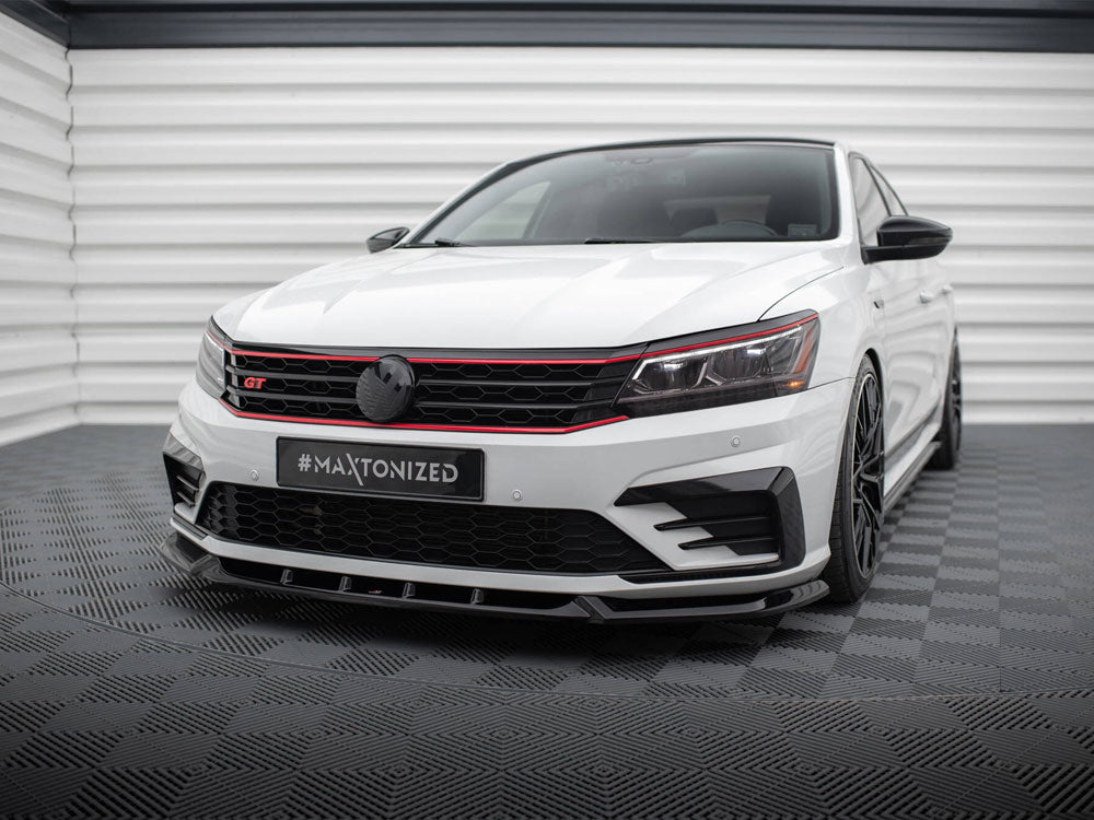 Front Splitter V.1 compatible with Volkswagen Passat GT B8 Facelift USA