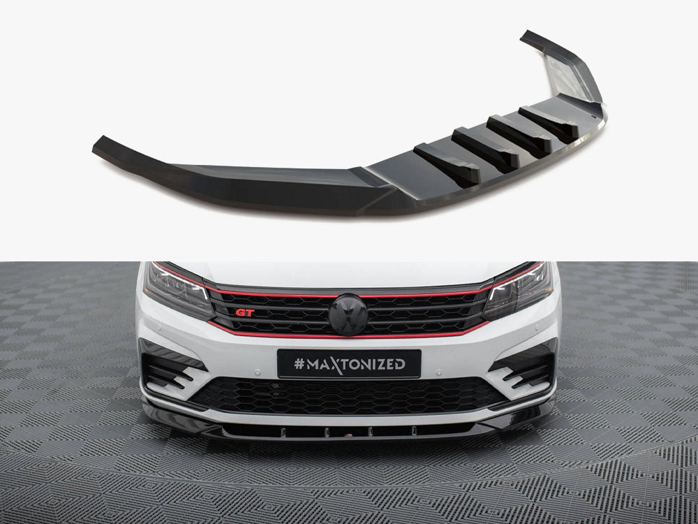 Front Splitter V.2 compatible with Volkswagen Passat GT B8 Facelift USA