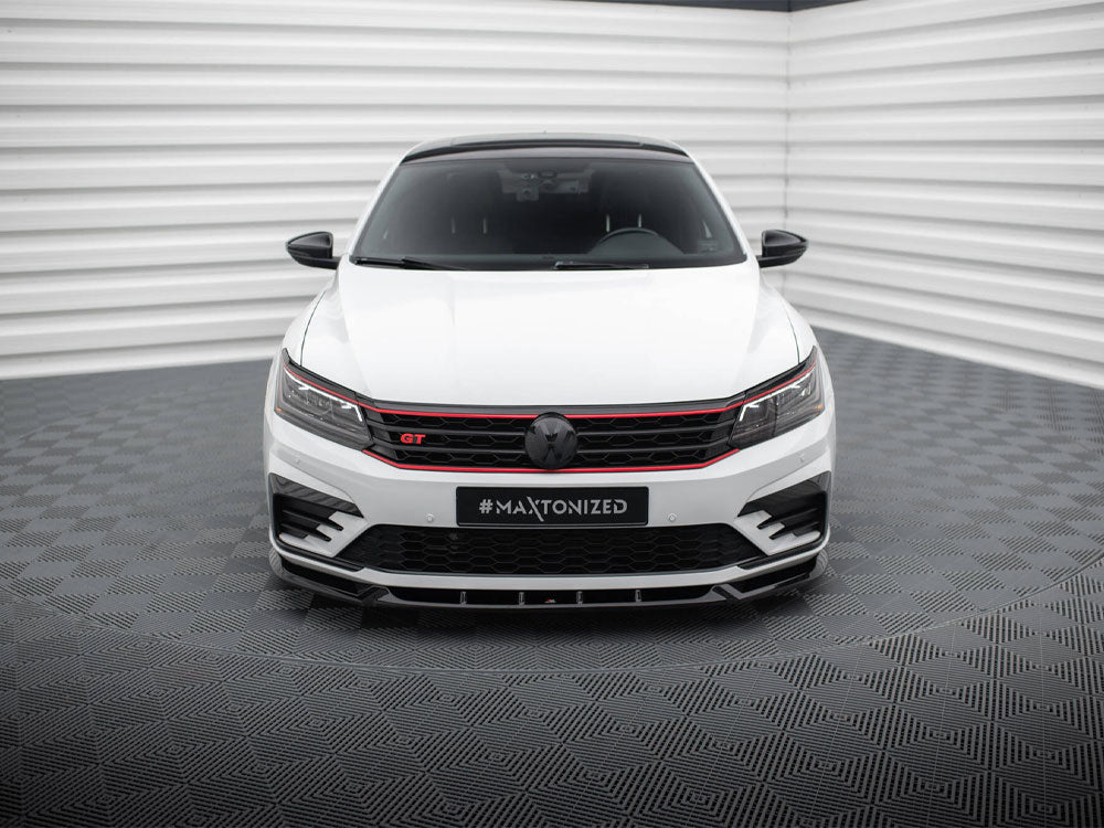 Front Splitter V.2 compatible with Volkswagen Passat GT B8 Facelift USA