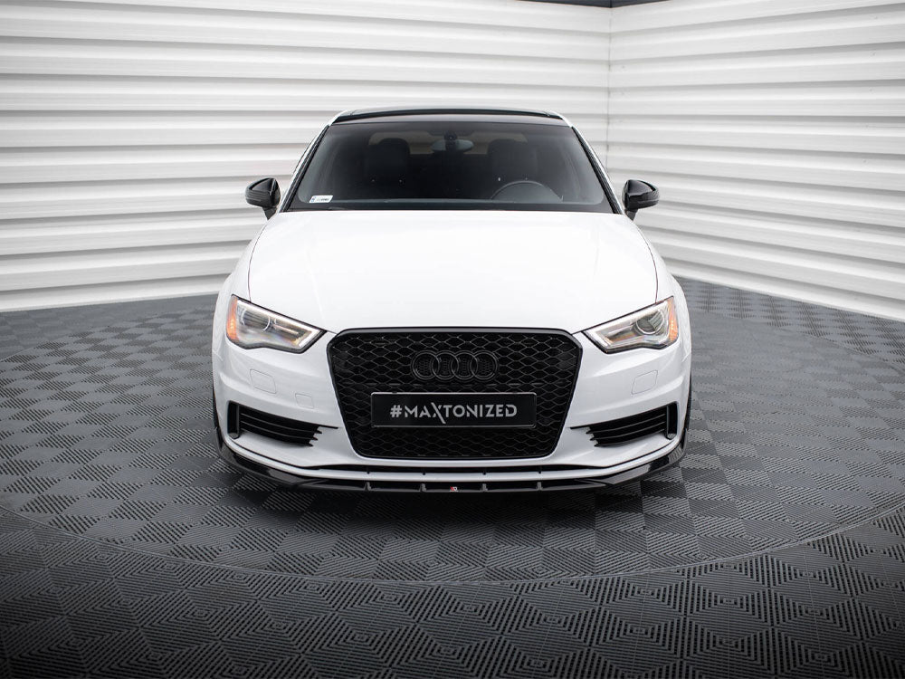 Front Splitter V.1 compatible with Audi A3 Sedan 8V
