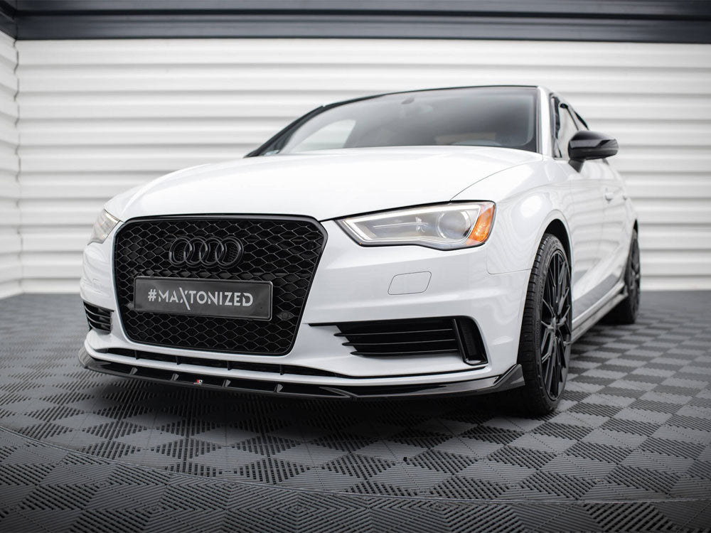 Front Splitter V.1 compatible with Audi A3 Sedan 8V