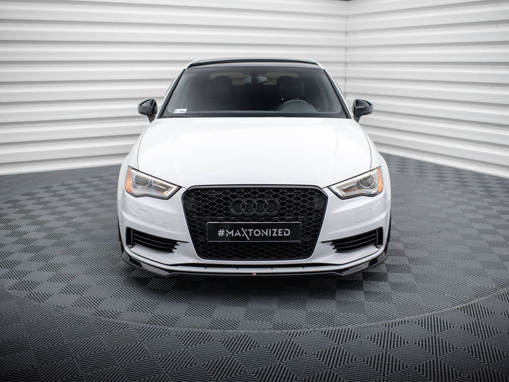 Front Splitter V.2 compatible with Audi A3 Sedan 8V