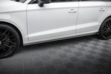 Side Skirts Diffusers compatible with Audi A3 Sedan 8V