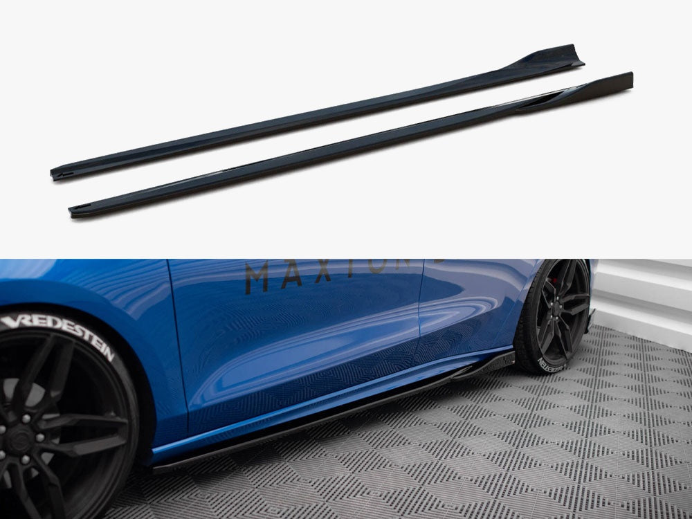 Side Skirts Diffusers V.4 compatible with Ford Focus ST / ST-Line Mk4