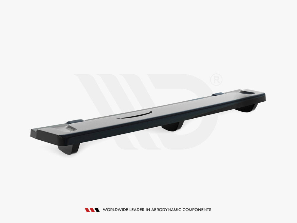 Central Rear Splitter (Vertical Bars) compatible with VW Golf R Mk7 - Carbon Look