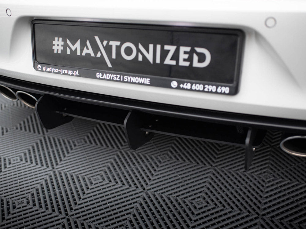 Rear Diffuser &amp; Rear Side Splitters compatible with Volkswagen Golf Mk7 R Hatchback