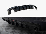 Rear Valance V.2 compatible with BMW 5 M-Pack F10 / F11 (Version with two single exhausts)