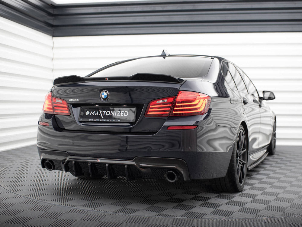Rear Valance V.2 compatible with BMW 5 M-Pack F10 / F11 (Version with two single exhausts)