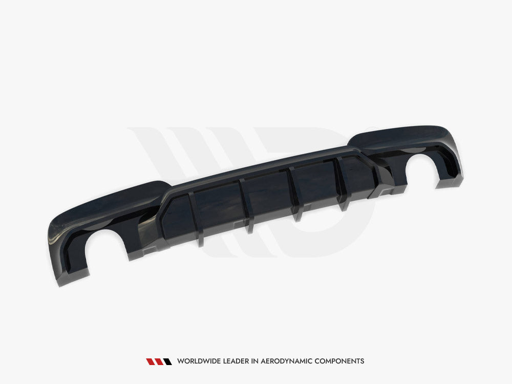 Rear Valance V.2 compatible with BMW 5 M-Pack F10 / F11 (Version with two single exhausts)
