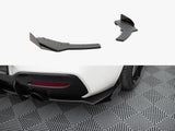 Street PRO Rear Side Splitters V.2 + Flaps compatible with BMW 1 F20 M140i