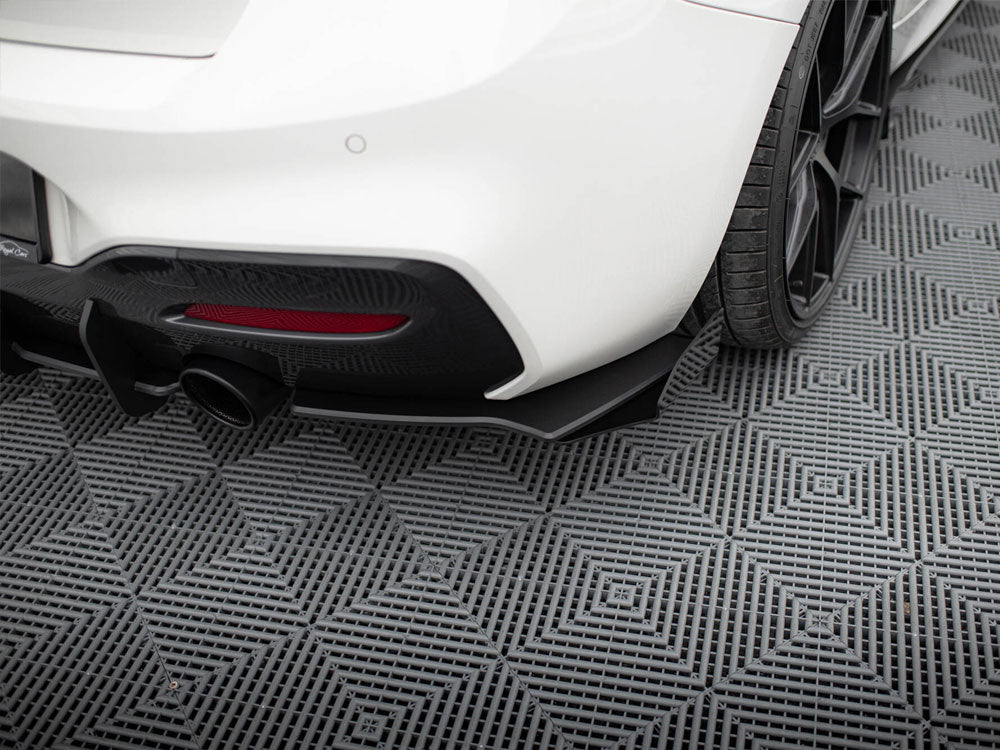 Street PRO Rear Side Splitters V.2 + Flaps compatible with BMW 1 F20 M140i