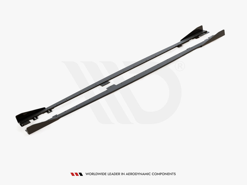 Street PRO Side Skirts Diffusers V.2 + Flaps compatible with BMW 1 F20 M135i / M140i / M-Pack
