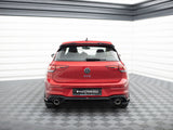 Rear Valance + Exhaust Ends Imitation compatible with Volkswagen Golf GTE / R-Line Mk8 / Mk8 Facelift