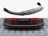 Front Splitter V.2 + Flaps compatible with Volkswagen Golf GTI / GTE / GTD / R-Line Mk8