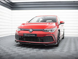 Front Splitter V.2 + Flaps compatible with Volkswagen Golf GTI / GTE / GTD / R-Line Mk8